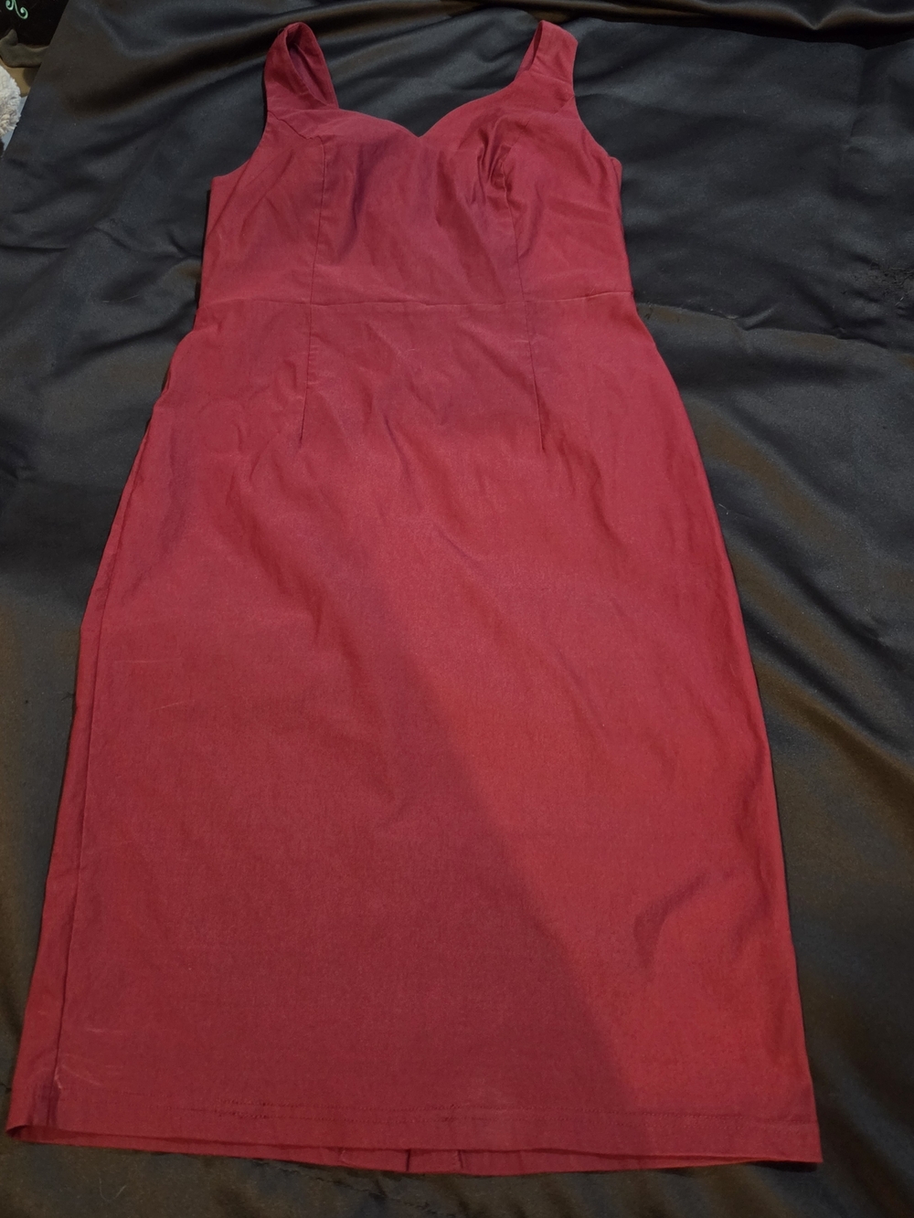 Grace Karin Burgundy Fitted Pencil Dress